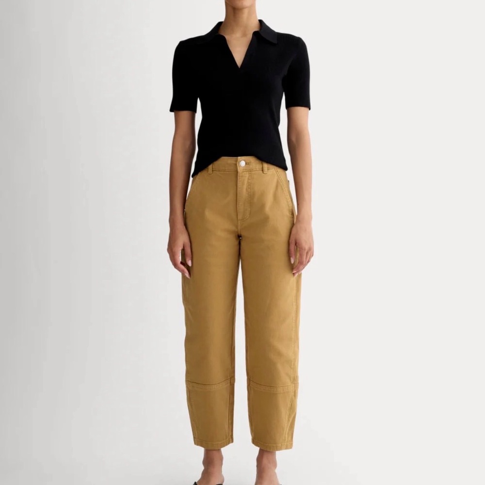 Everlane Utility Barrel Pant Oak Brown Size 10